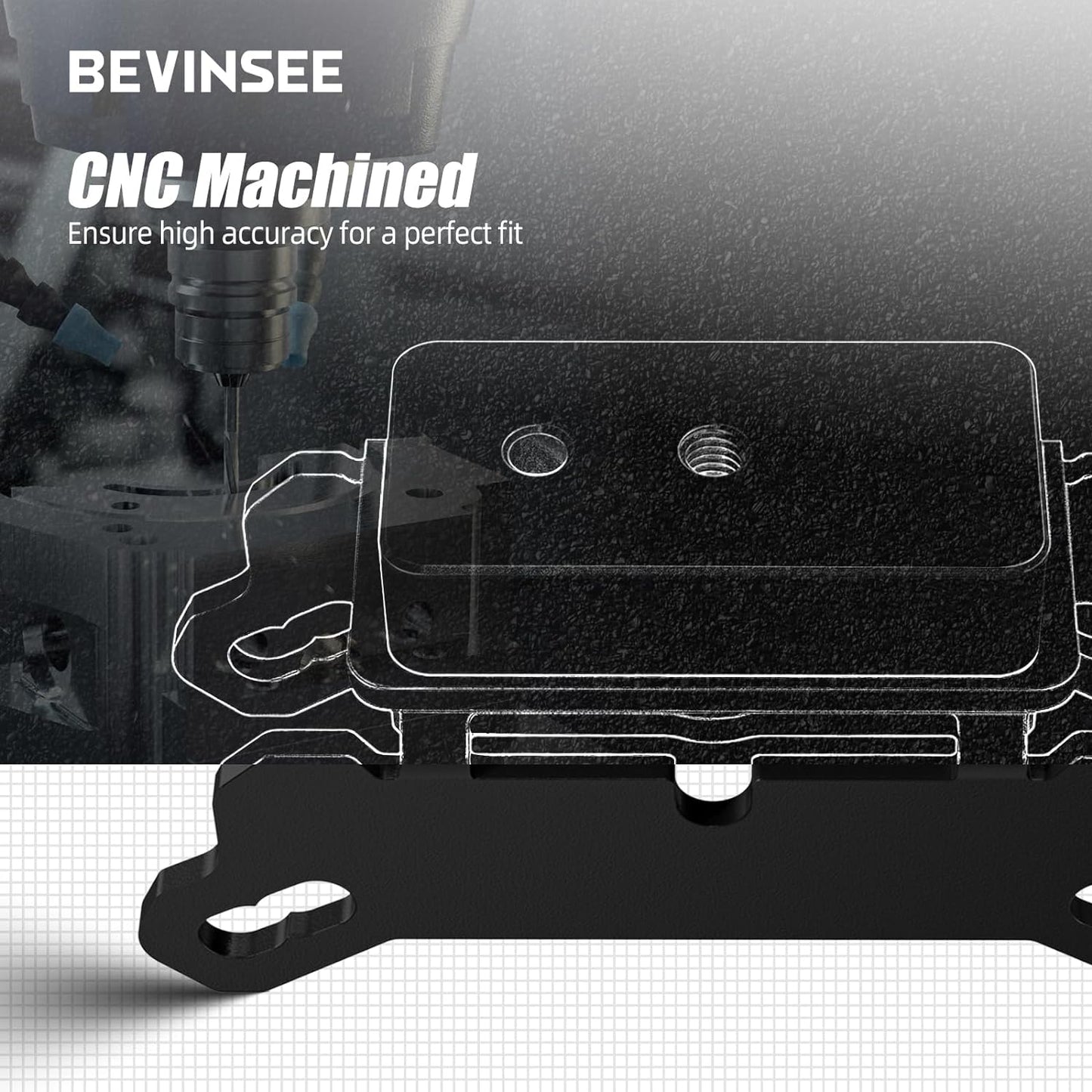 Bevinsee 3-4 Ton Jack Stand Adapter Compatible with BMW/MINI Compatible with Toyota Supra A90 Nissan GTR, Aluminum Car Lifting Jack Pad Repair Tool Frame Protector