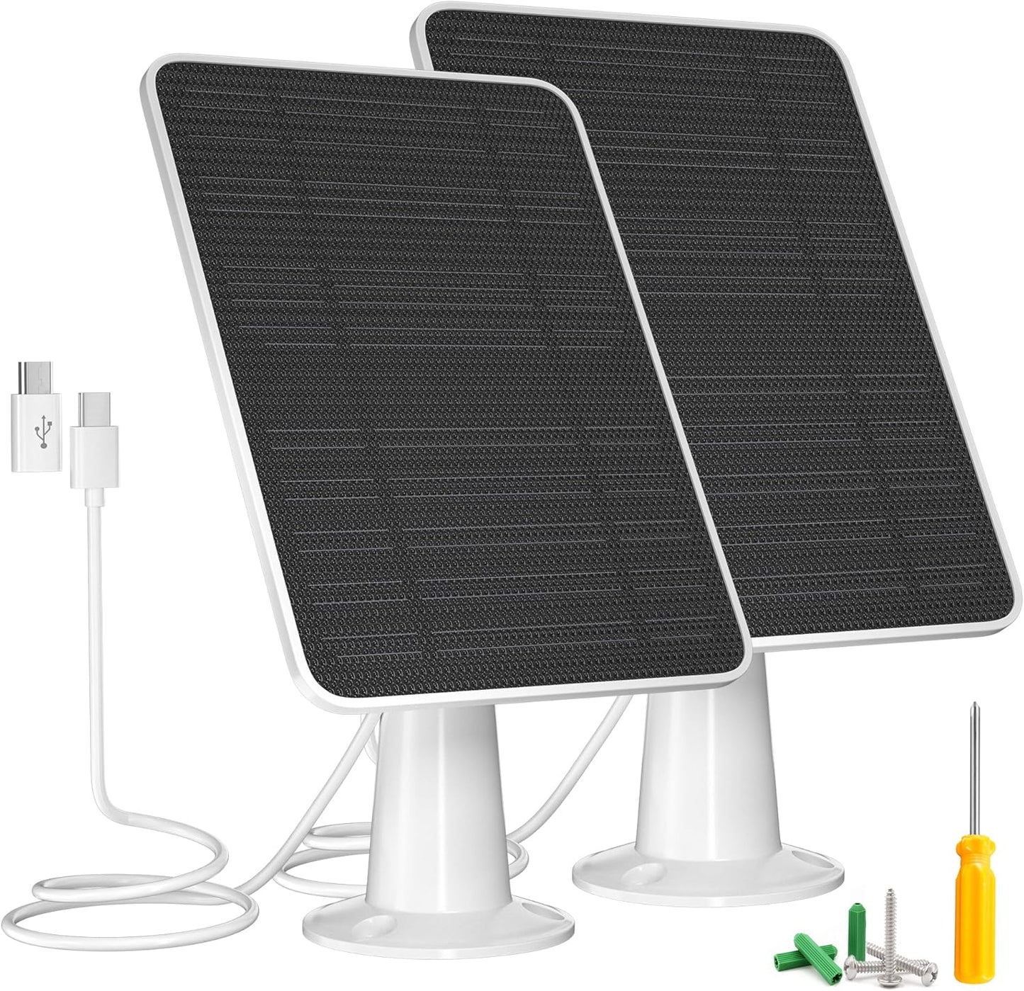 5W Solar Panel Compatible with Blink Outdoor 4(4th Gen)/Blink Outdoor(3rd Gen) XT3 & Blink XT2/XT Camera, Blink Solar Panel Charger with 13.1ft Cable Rubber Plug, IP65 Waterproof, Secure Mount, 4 Pack