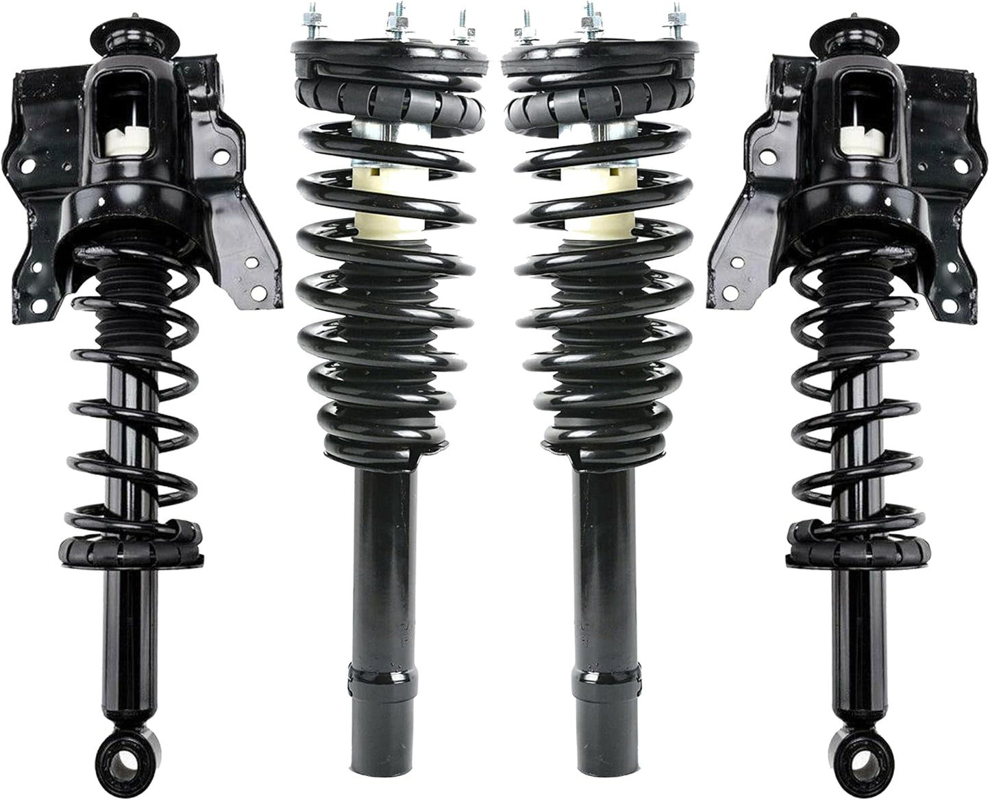 Shoxtec Full Set Complete Struts Replacement for 2001-2006 KIA Optima 2000-2005 Hyundai Sonata Coil Spring Assembly Shock Absorber Repl no. 15071 15072 171417