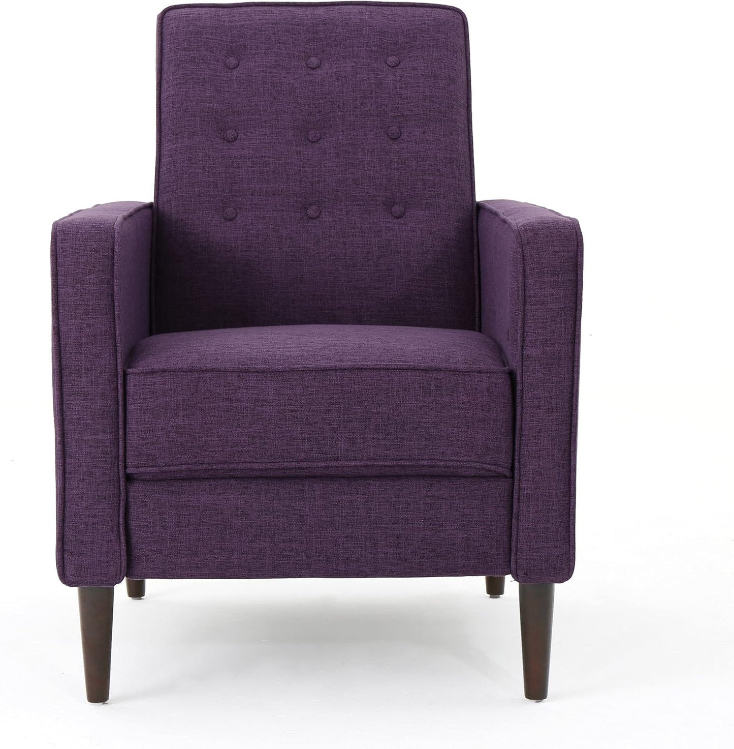 Christopher Knight Home Mervynn Mid-Century Modern Microfiber Recliner, Slate / Dark Espresso