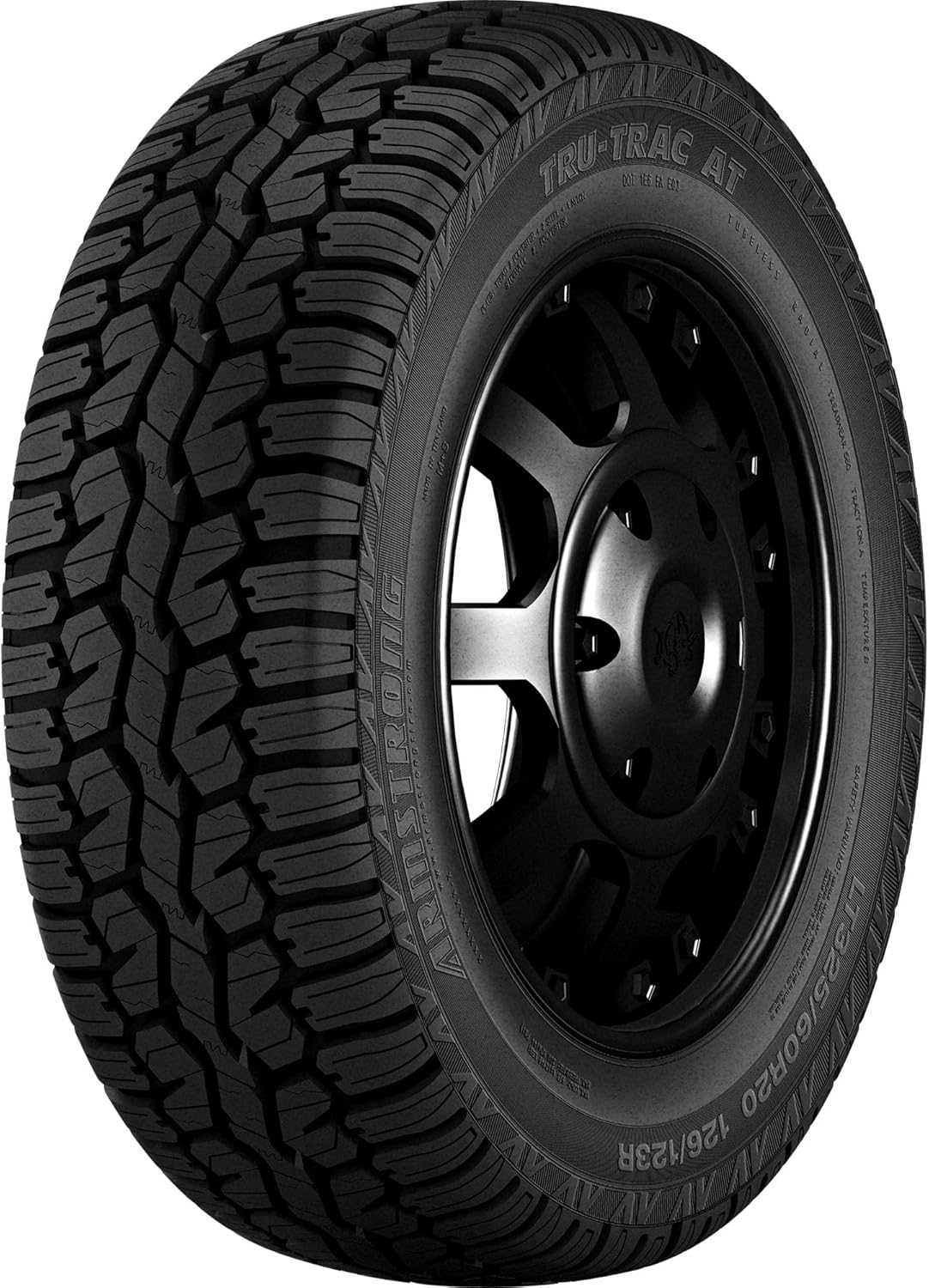 Armstrong Tru-Trac AT A/T All-Terrain Off-Road Light Truck Radial Tire-31X10.50R15LT 31X10.50X15 31X10.50-15 109s Load Range C LRC 6-Ply BSW Black Side Wall