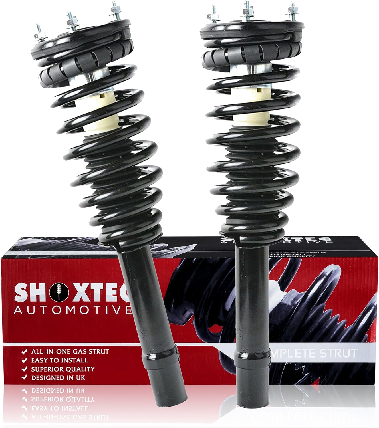 Shoxtec Front Pair Complete Struts Assembly Replacement for 2000-2005 Hyundai Sonata; 2001-2006 KIA OPTIMA Coil Spring Assembly Shock Absorber Repl. Part no.171417