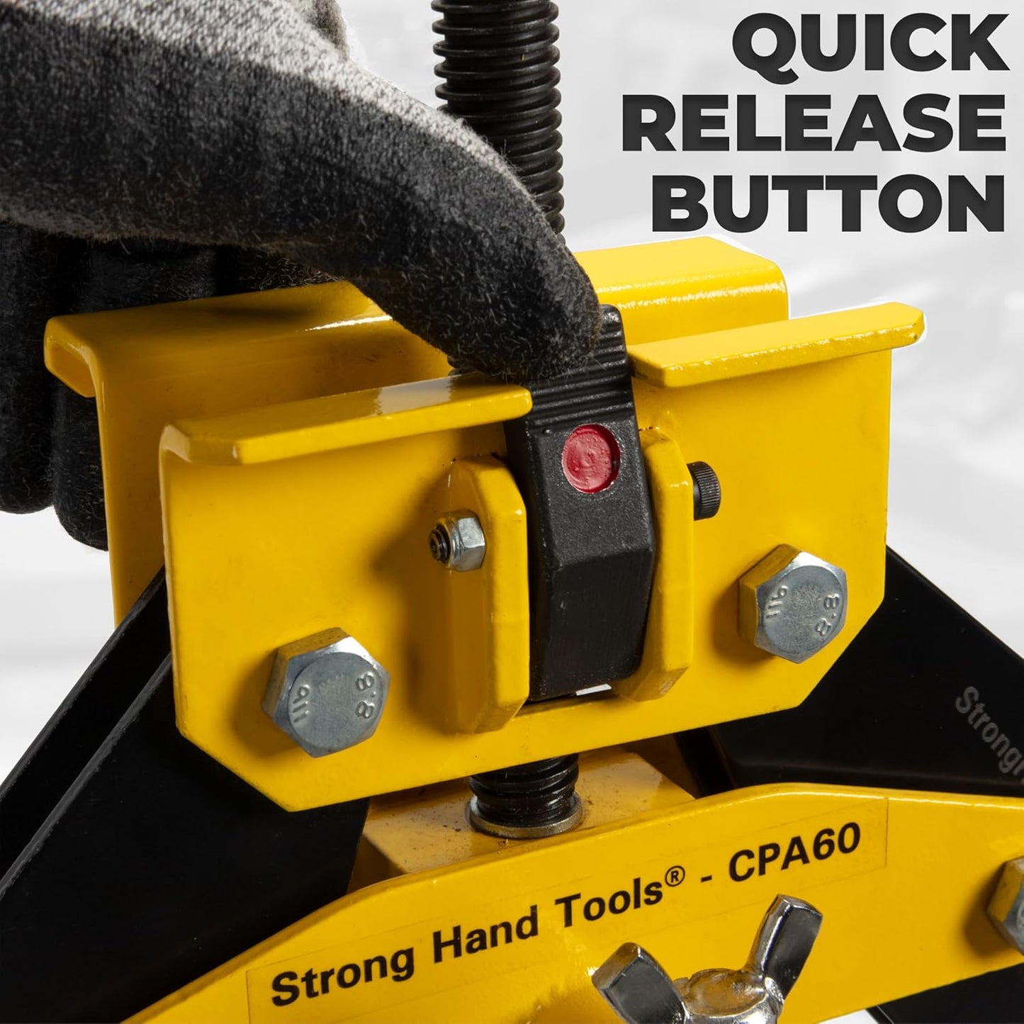Strong Hand Tools, Pipe Alignment Clamp, Pipe Diameter Capacity: 4.5" - 12", Fit-Up Clamp, Quick Acting Screws, Stainless Steel Contact Adjustment Screws, CPA120