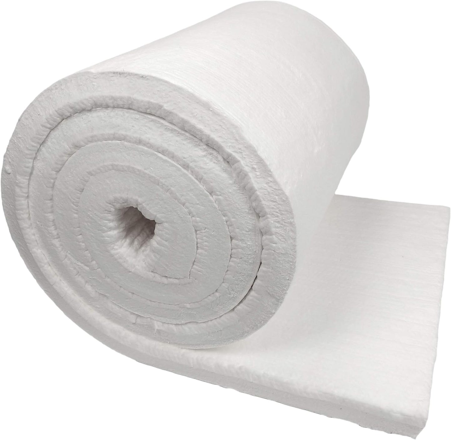 Ceramic Fiber Insulation, 2" Thick x 16" x 48", 2400F Fireproof Insulation Blanket, 3037E