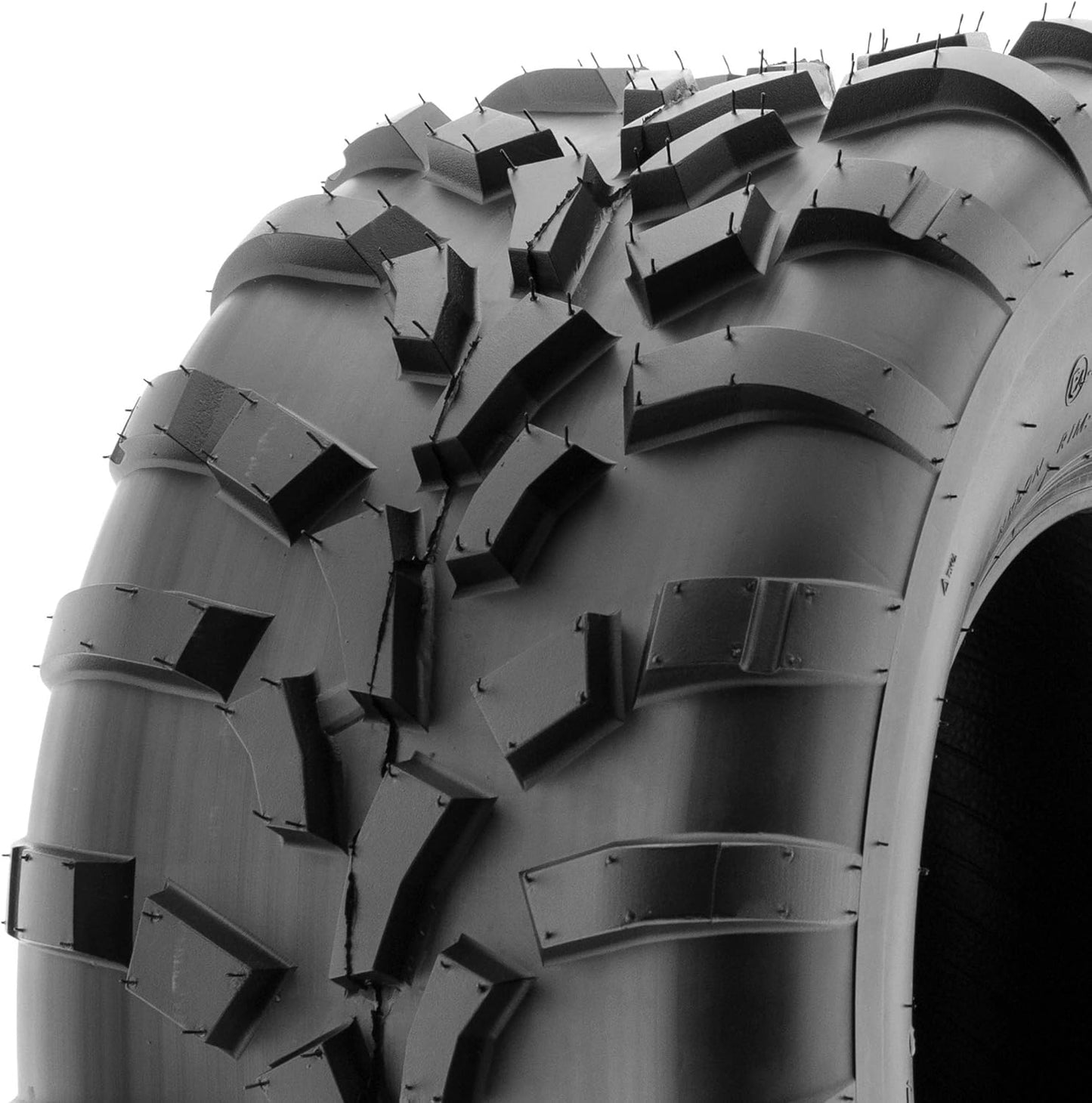 SunF 25x8-12 (25x8x12) ATV/UTV Off-Road Tire, 6PR, Directional Knobby Tread | A010