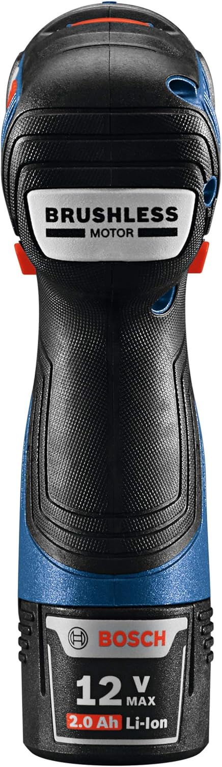 BOSCH GSR12V-300HXB22 12V Max Brushless 1/4 In. Hex Two-Speed Screwdriver Kit with (2) 2.0 Ah Batteries