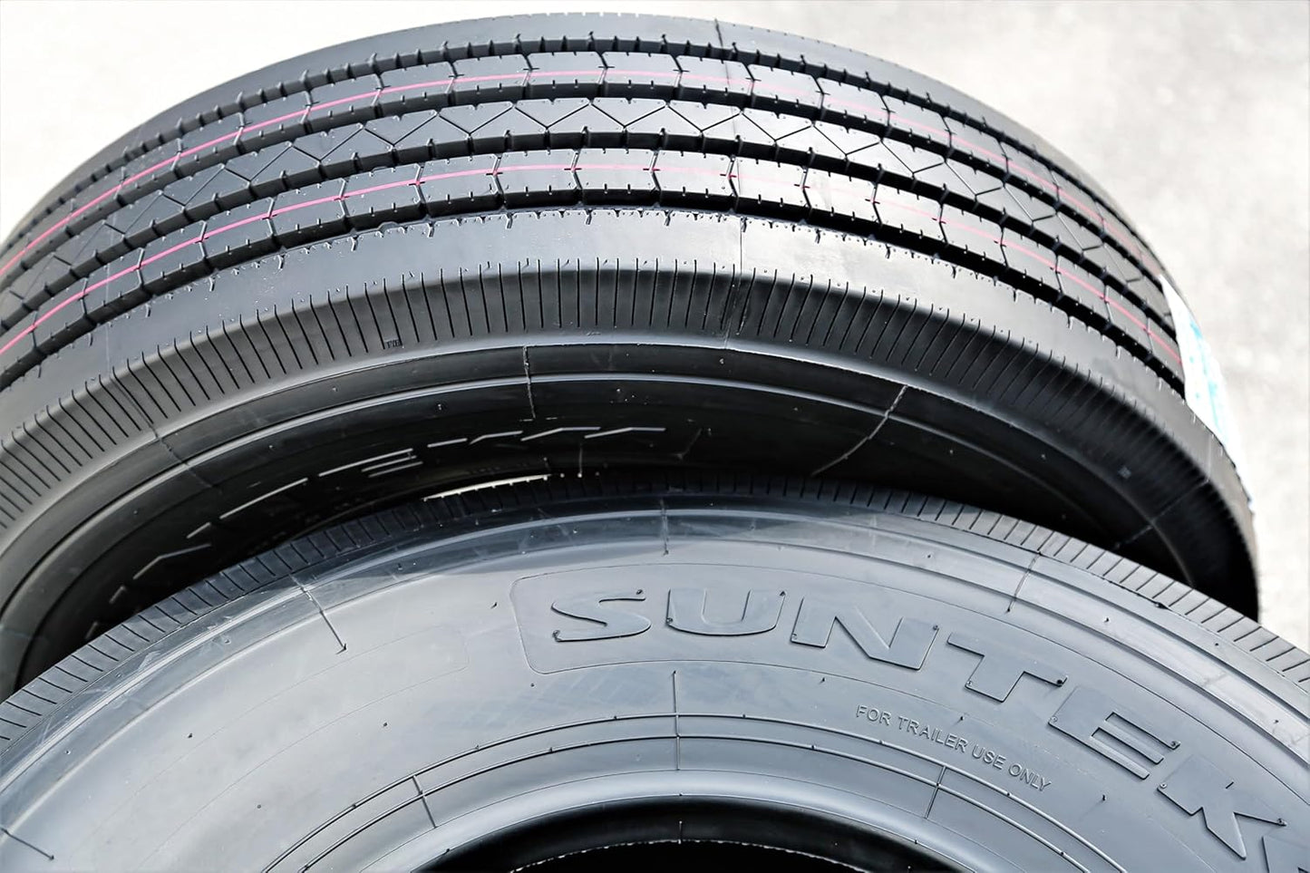 Suntek HD Trail + All Steel Heavy Duty Premium Trailer Radial Tire-ST235/80R16 235/80/16 235/80-16 130/126M Load Range H LRH 16-Ply BSW Black Side Wall