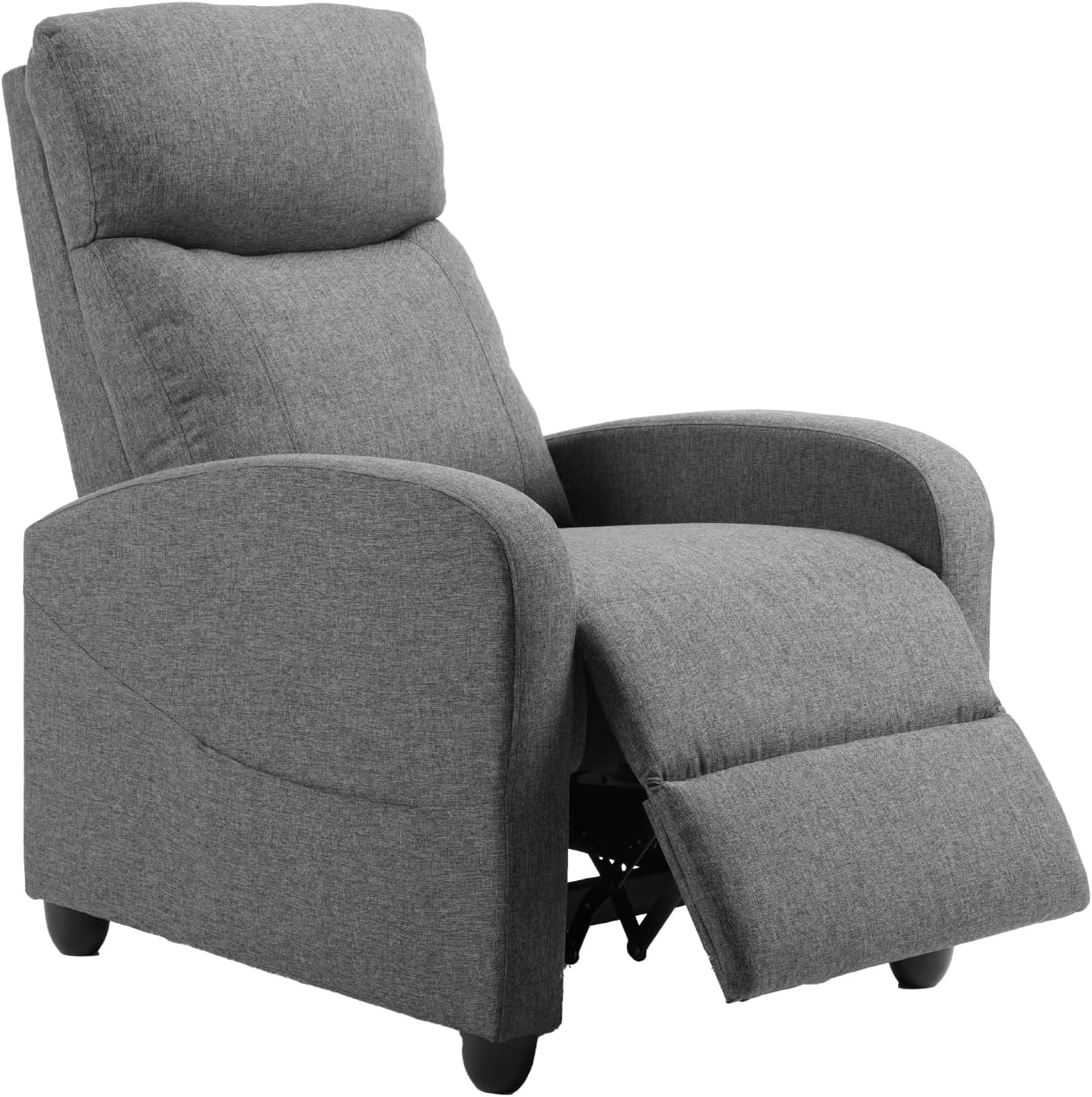 Sweetcrispy Massage Recliner Chair for Adults, Adjustable Home Theater Seating with Lumbar Support, Small Recliners for Small Spaces, Dark Grey