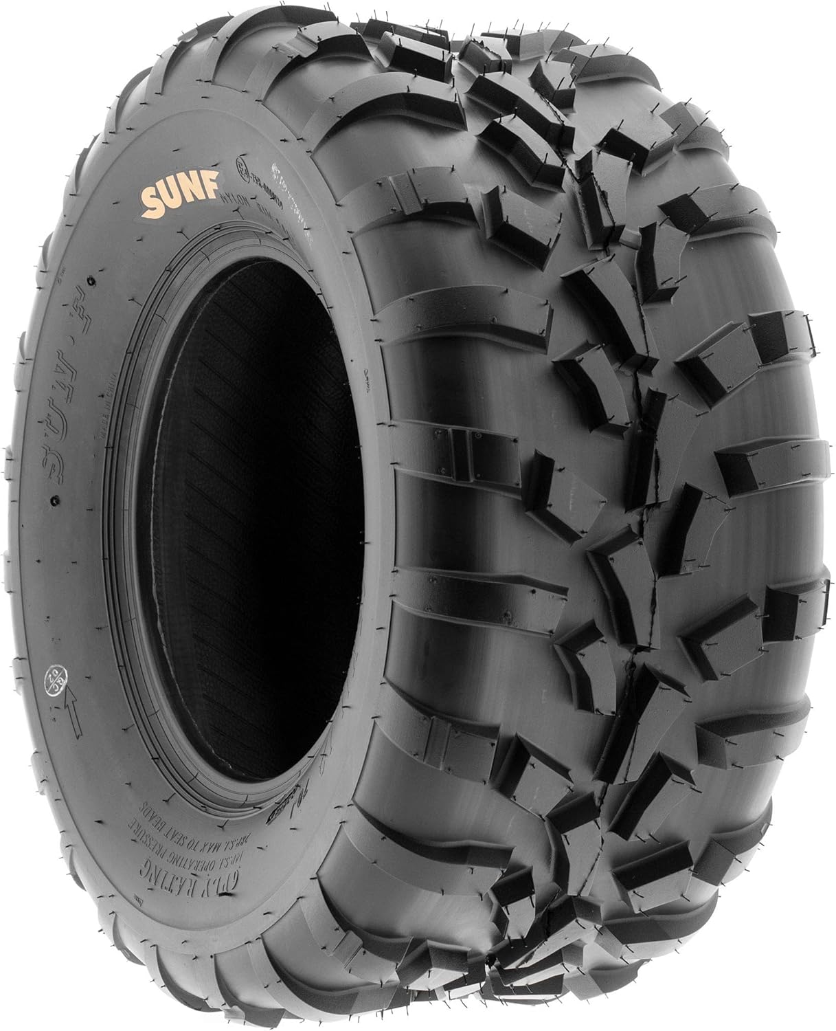 SunF 25x11-12 ATV UTV Tire 25x11x12 Race Trail Sport 6 PR A010 - PAIR of 2