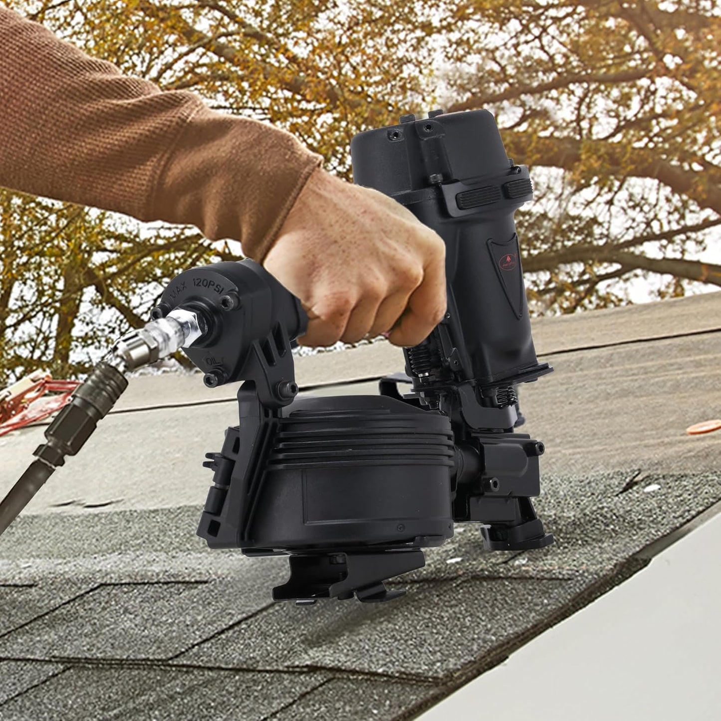 AEROPRO TOOLS Roofing Nailer 15 Degree Coil Roofing Nails 3/4-Inch up to 1-3/4-Inch CN45RC