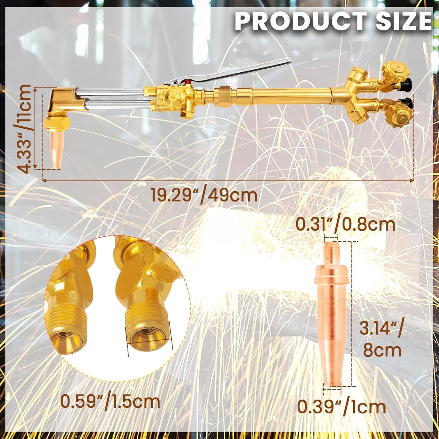 Victor Torch Set CA2460 Medium Duty Oxyacetylene Cutting Torch for Cutting and Welding