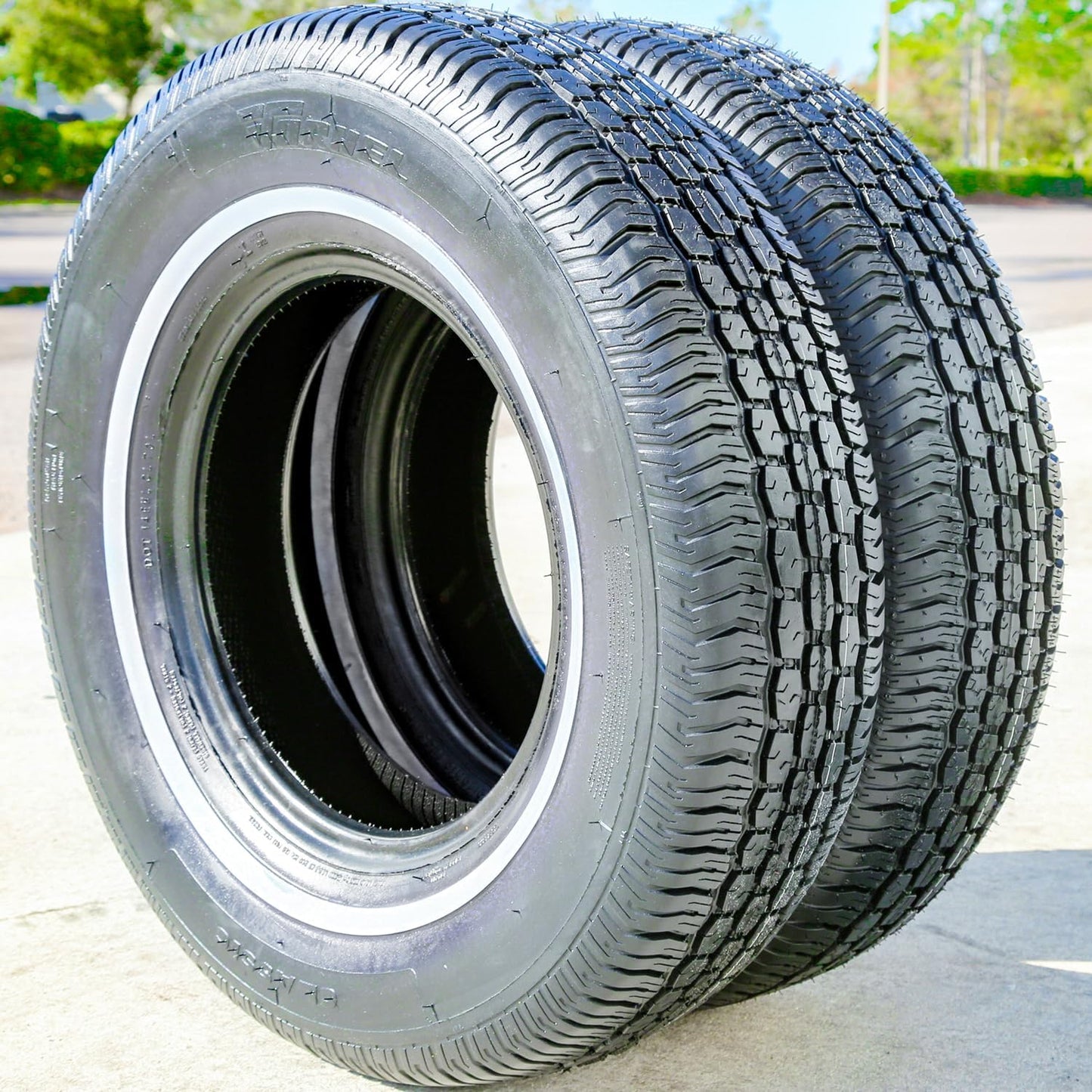 Tornel Classic All-Season Truck/SUV Touring Radial Tire-215/75R15 215/75/15 215/75-15 100S Load Range SL 4-Ply WSW White Side Wall