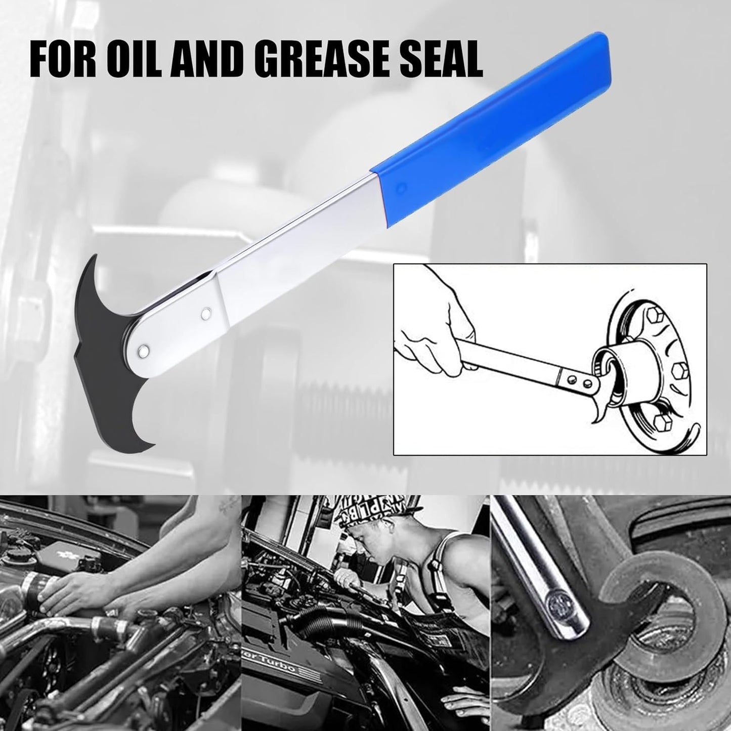 SGT Crank Bearing Camshaft Seal Installer and Remover Set,33pcs Crank Bearing Camshaft Seal with Seal Puller,Crank Seal Installer kit for Automotive Engine Repair