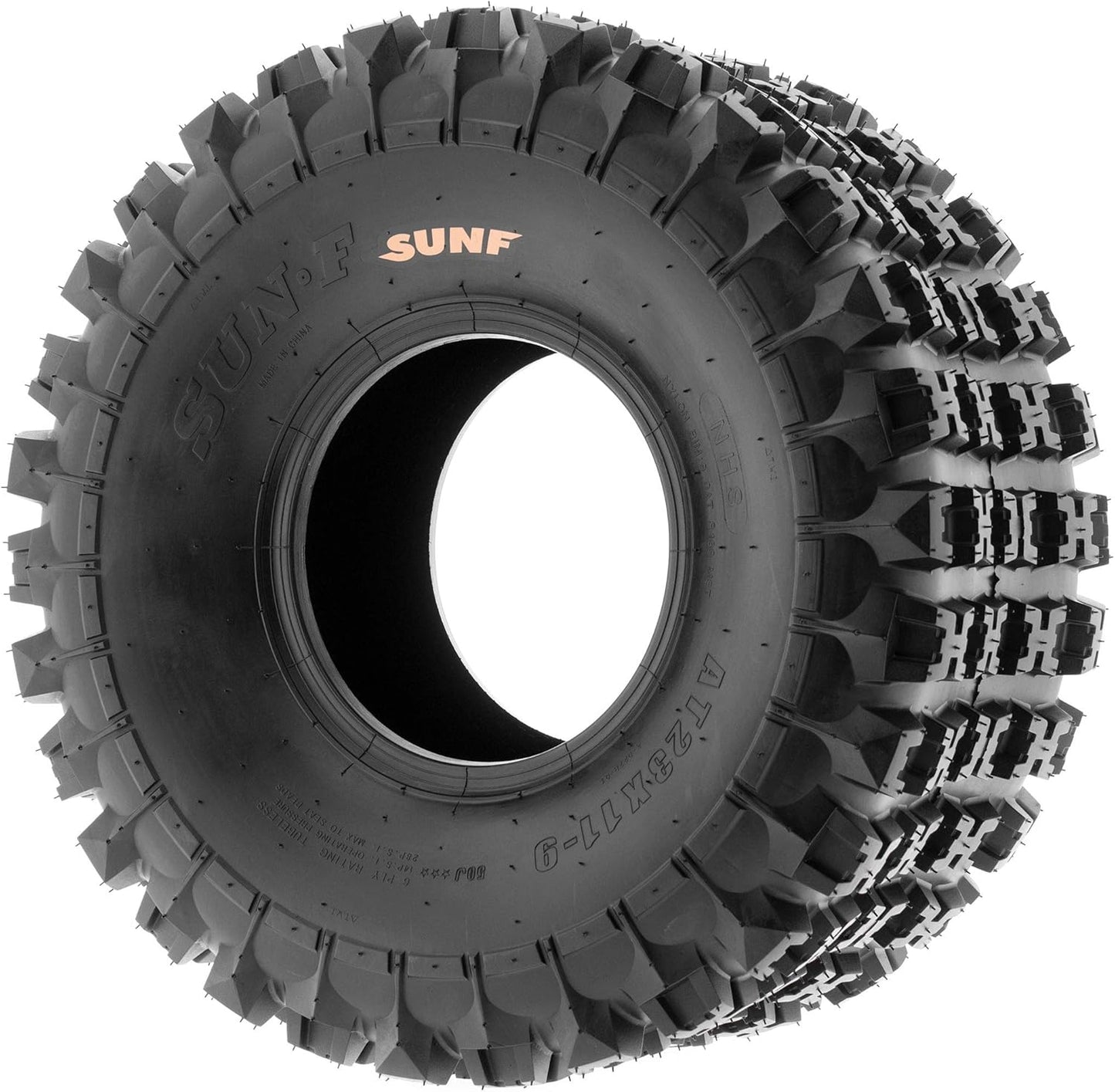 SunF 22x11-9 ATV UTV Knobby Tire 22x11x9 Sport Race 6 PR A027 - PAIR of 2