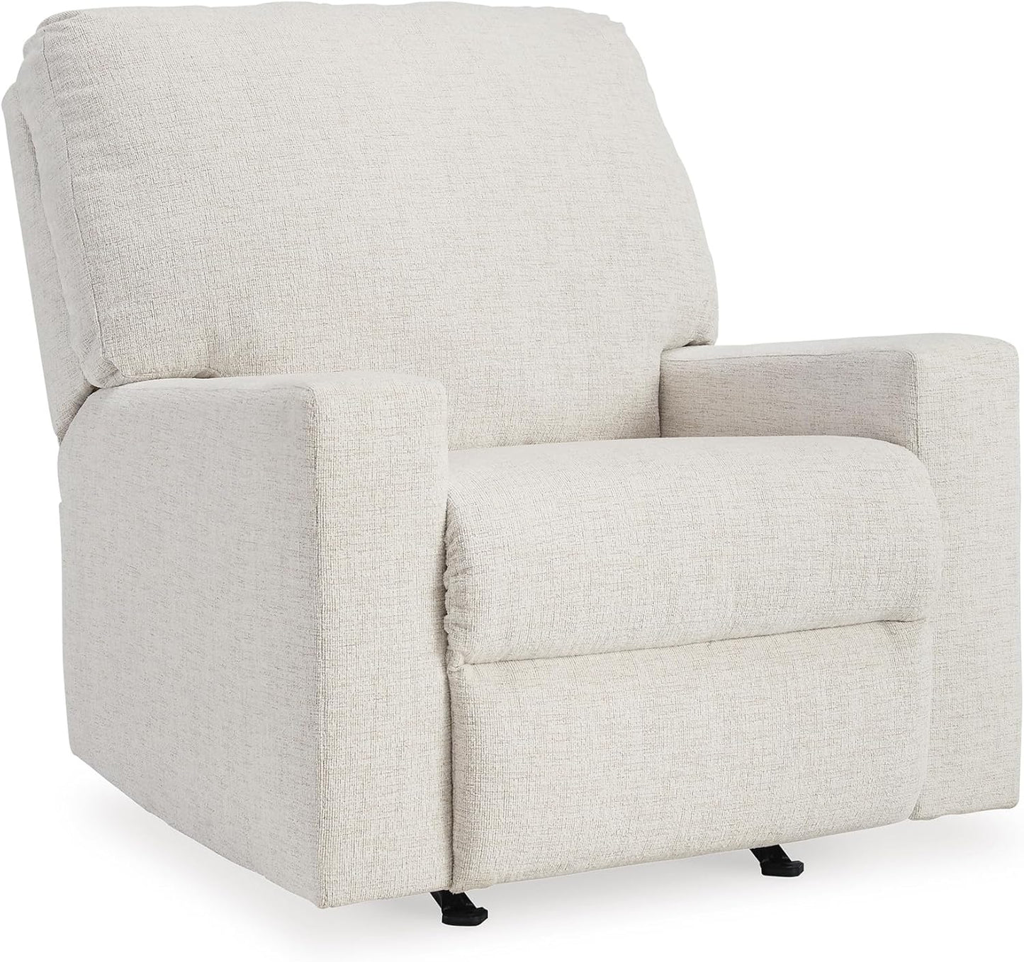 Signature Design by Ashley Rannis Casual Manual Rocker Recliner, White