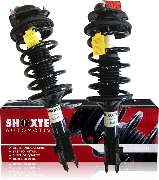 Shoxtec Front Pair Complete Struts Assembly Replacement for 2000-2005 Hyundai Accent Coil Spring Assembly Shock Absorber Repl. Part no. 171401 171400