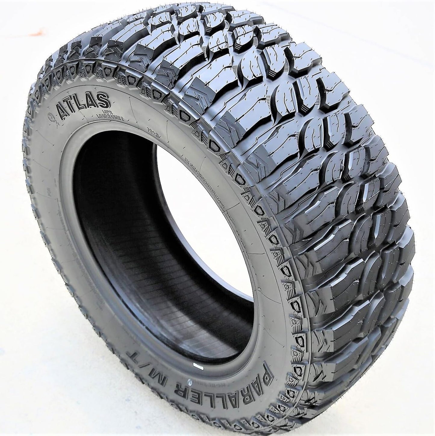 Atlas Paraller M/T Mud Off-Road Light Truck Radial Tire-LT285/55R20 285/55/20 285/55-20 122/119Q Load Range E LRE 10-Ply BSW Black Side Wall