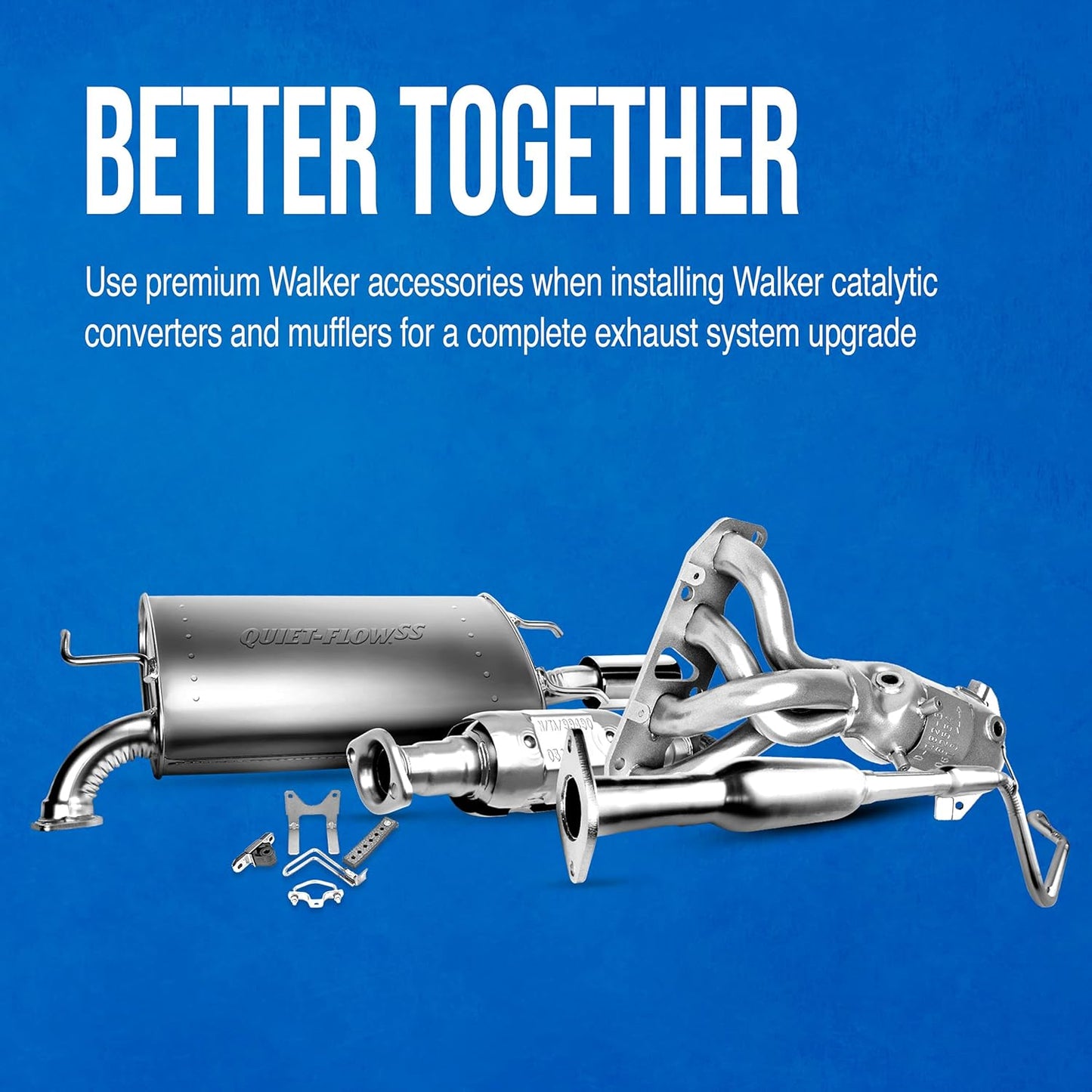 Walker 52349 Exhaust Pipe 2.75" Inlet (OD) for Honda Accord