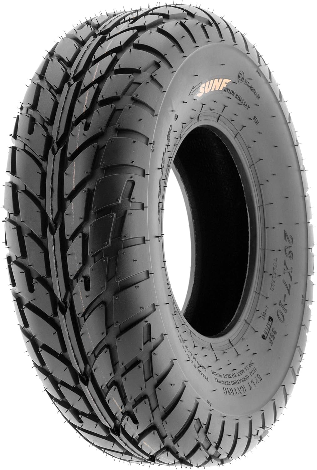 SunF A021 TT Road Go ATV UTV Flat Track & Asphalt Tires 19x6-10 Front & 225/45-9 Rear, 6 PR, Set of 4