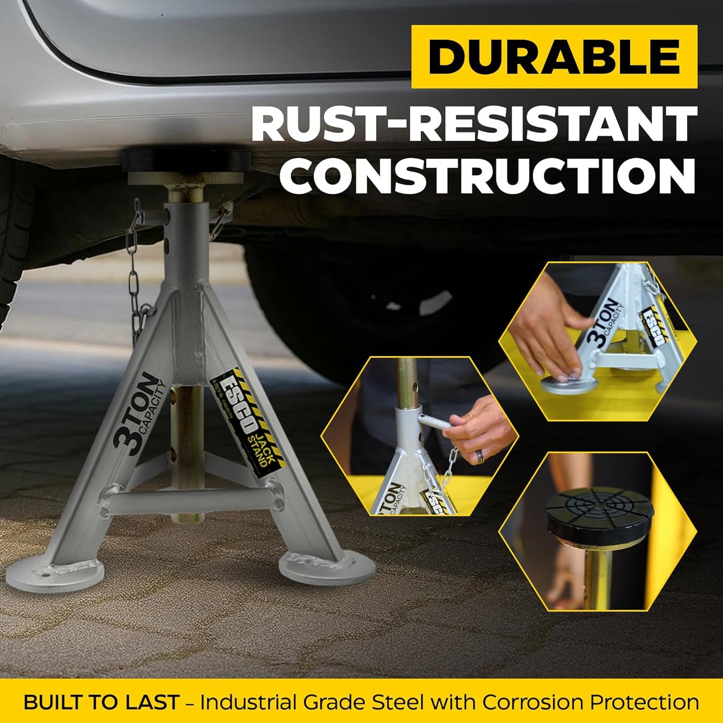 3 Ton Performance Jack Stands, Pair