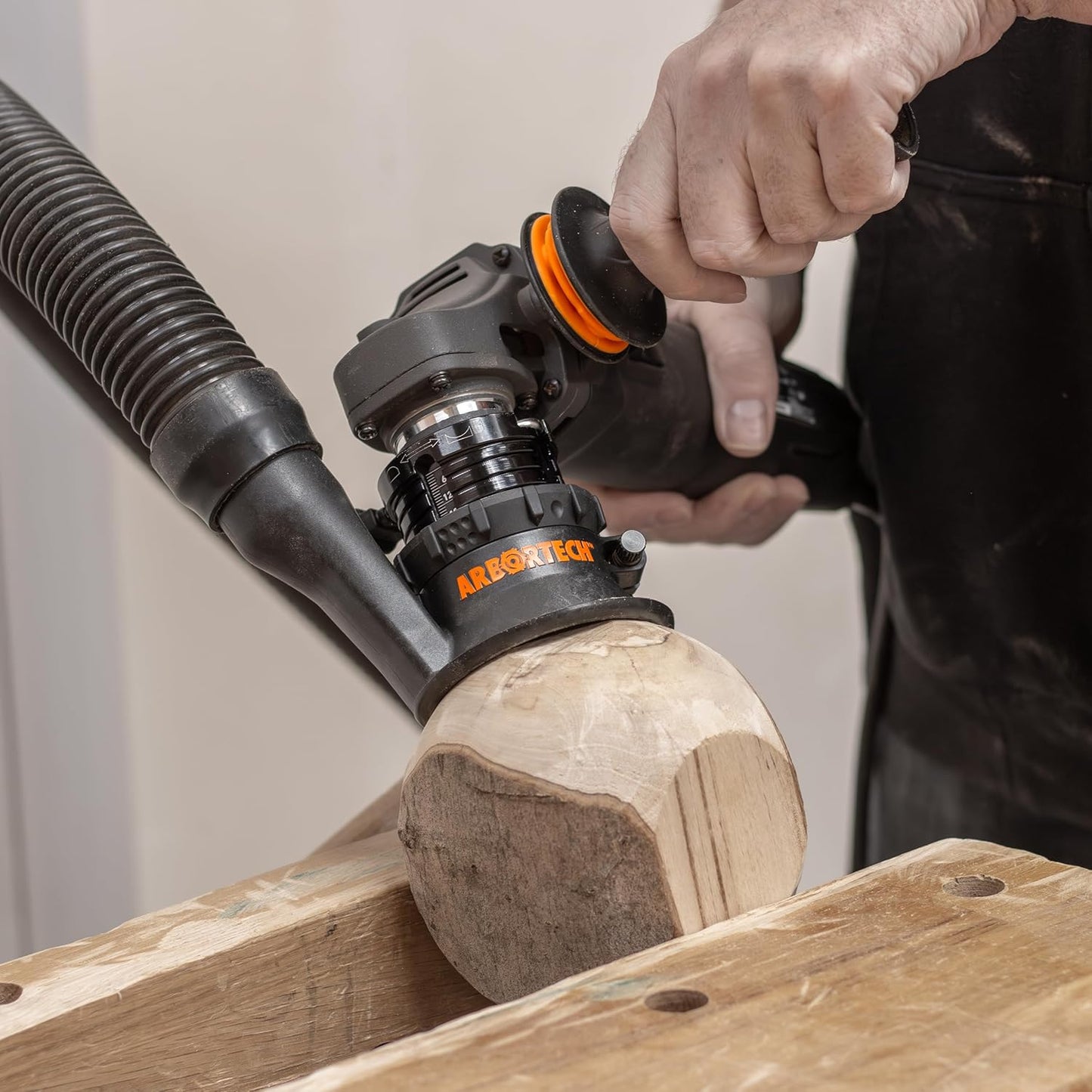 ARBORTECH SpheroPlane™ Power Carving Tool Attachment with 2" Cutting Disc & Sanding System | SPP.FG.1000.20