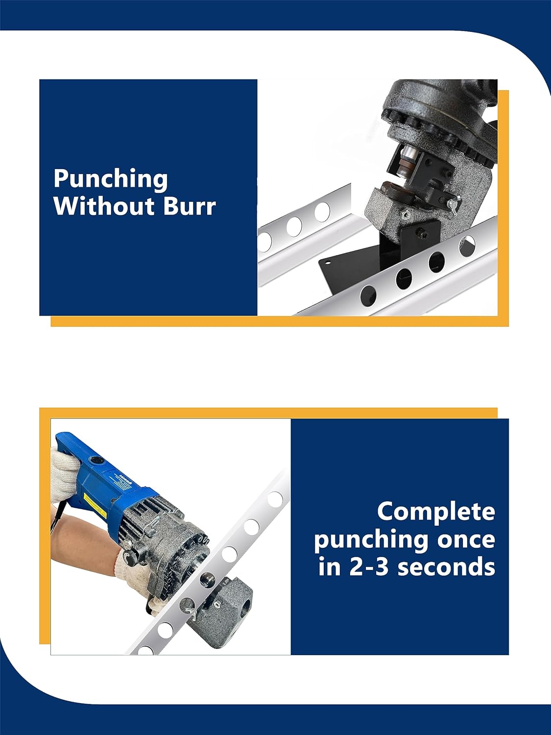 AMZCNC 110V 1200W Hydraulic Hole Punch Electric Hydraulic Hole Punching Tool Angle Steel Punching Tool Hole Digger for Steel Plate Iron Plate Aluminum Plate Copper Plate