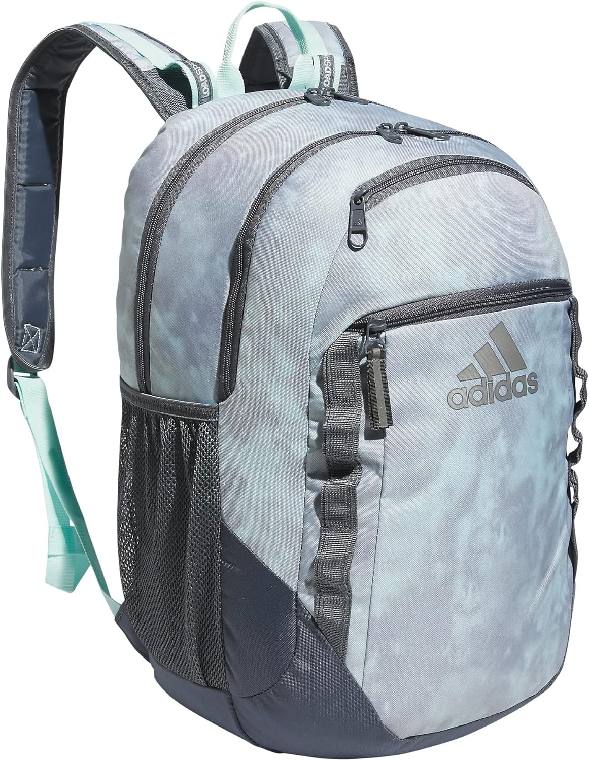 adidas Excel Backpack for Men & Women – Durable Large Athletic Laptop Bag, 7.0/Twill Grey/Grey/Rose Gold, OSFA