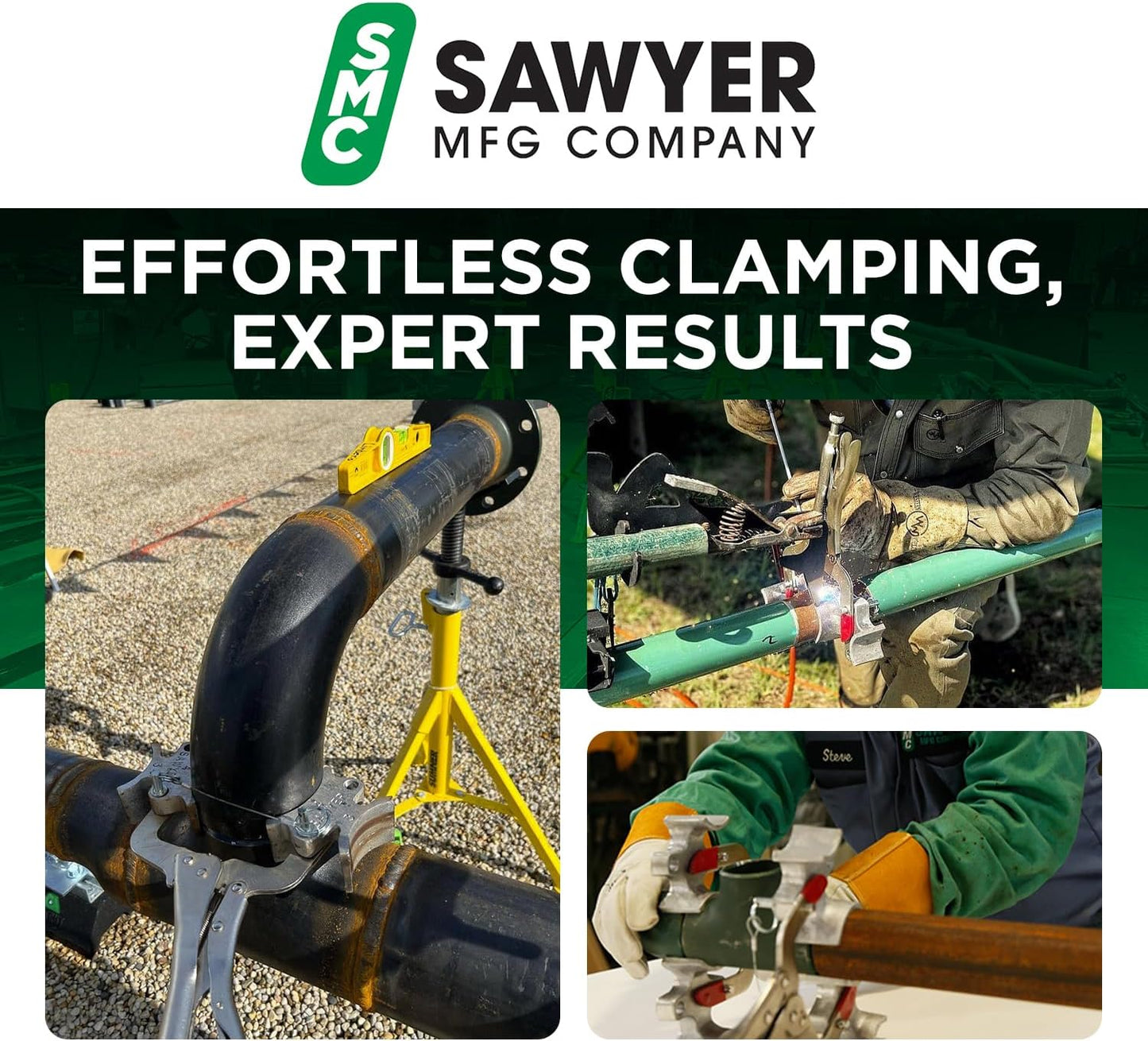 Welders 3rd Hand – Portable Pipe Welding Clamp & Alignment Tool for Butt Welds – Versatile Pipe Fitting Clamp, Welding Pliers, Vise Clamps, Pipefitter Tools – Lightweight Multifunction Tool by Sawyer