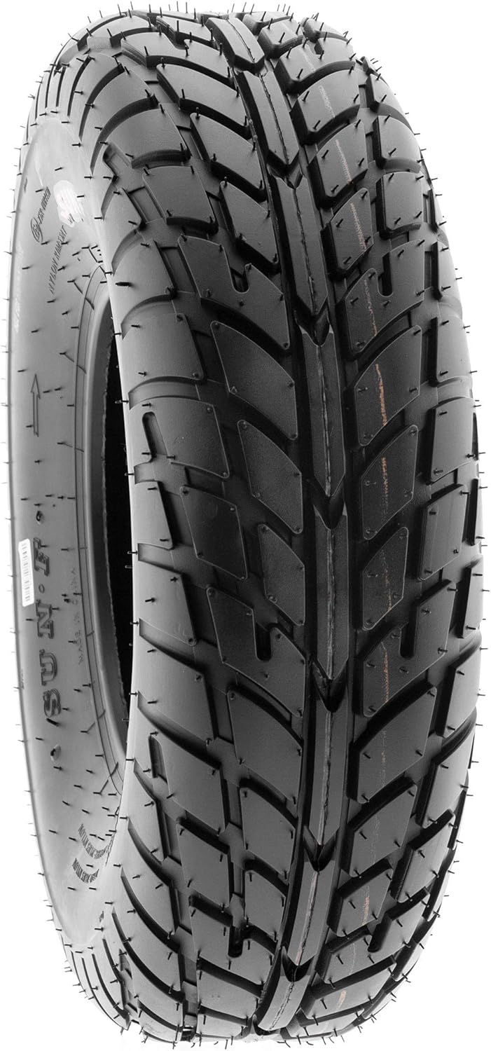 【2】SunF 145/70-6 ATV UTV Tires 145/70x6 Tubeless 6 Ply for 6 Rims - A021, black