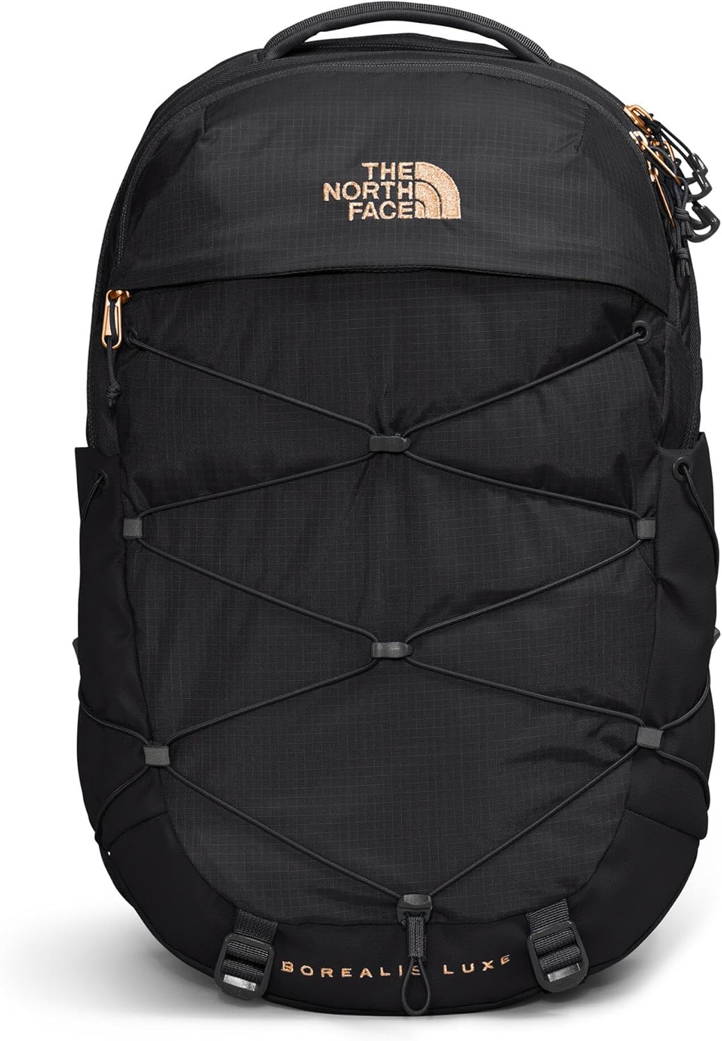 THE NORTH FACE Women's Borealis Luxe Commuter Laptop Backpack, Gardenia White/Burnt Coral Metallic, One Size