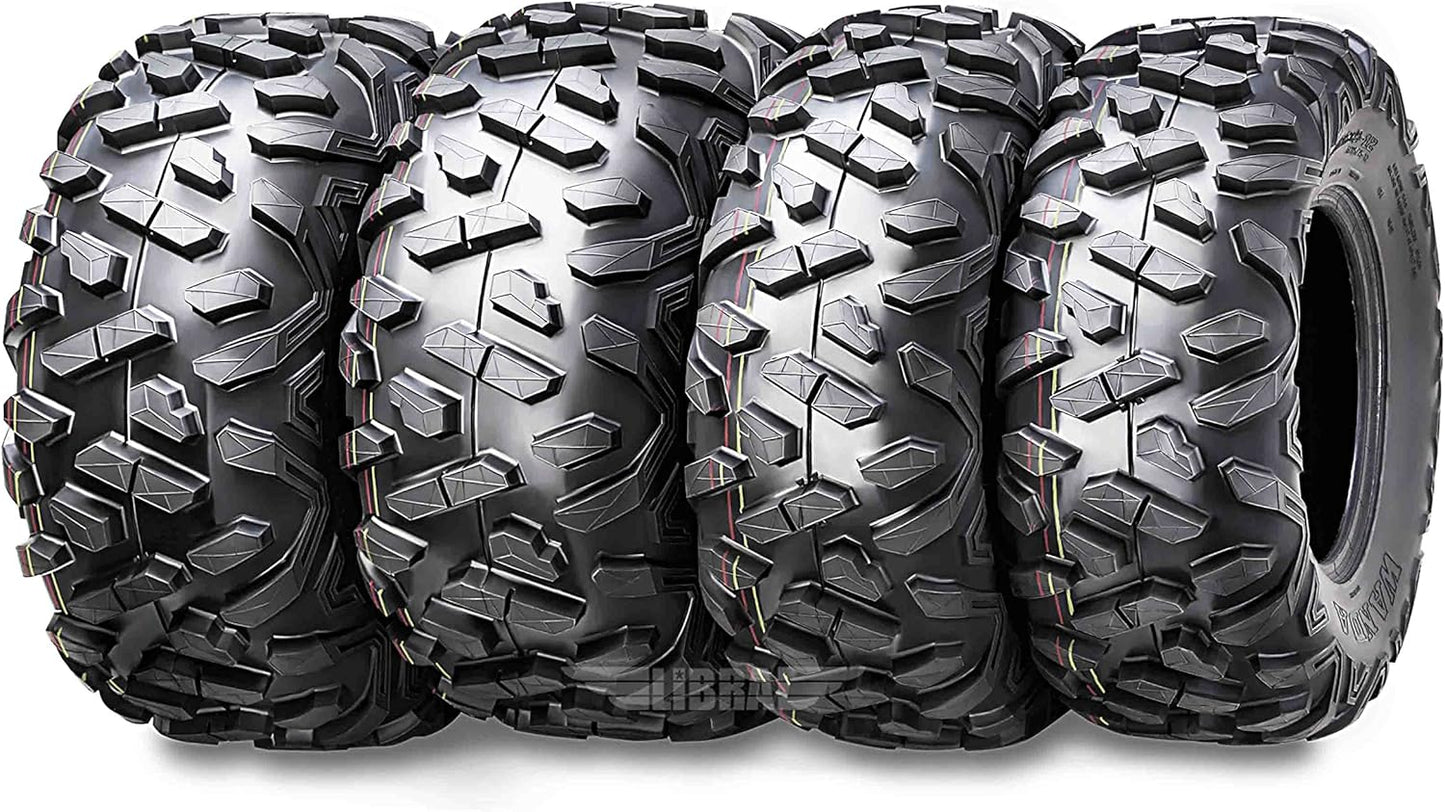 WANDA Set of 4 All Terrain ATV tires 23x8-11 & 25x12-9 fit for 88-91 Honda TRX300 Fourtrax
