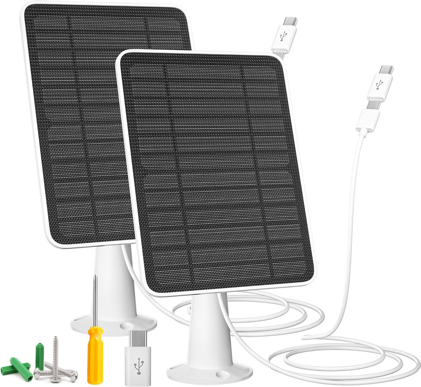 5W Solar Panel Compatible with Blink Outdoor 4(4th Gen)/Blink Outdoor(3rd Gen) XT3 & Blink XT2/XT Camera, Blink Solar Panel Charger with 13.1ft Cable Rubber Plug, IP65 Waterproof, Secure Mount, 4 Pack