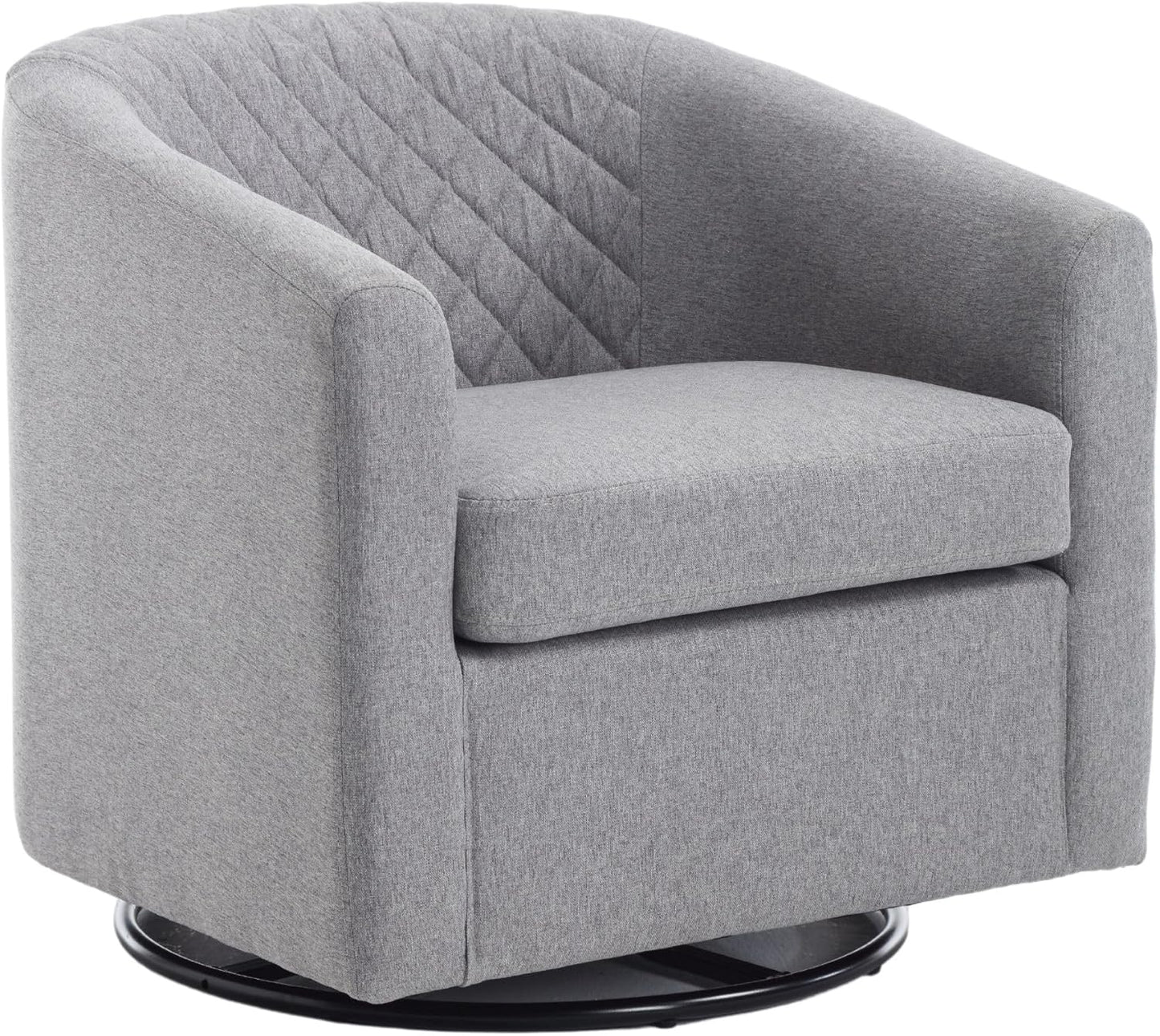 Swivel Rocker Accent Chair,Modern 360 Degree Swivel Barrel Chairs,Round Sherpa Cozy Sofa Chairs,Glide Back and Forth Armchair for Living Room,Bedroom,Office,Beige