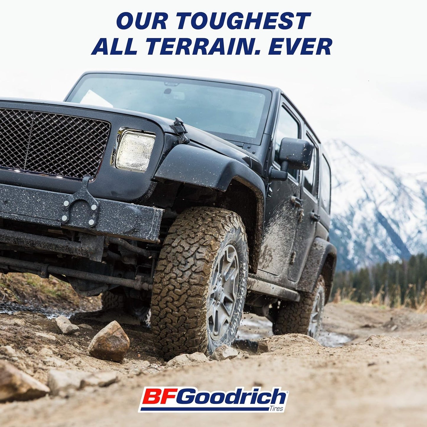 BFGoodrich All Terrain T/A KO2 Radial Car Tire for Light Trucks, SUVs, and Crossovers, 33x12.50R18/E 118S LRE