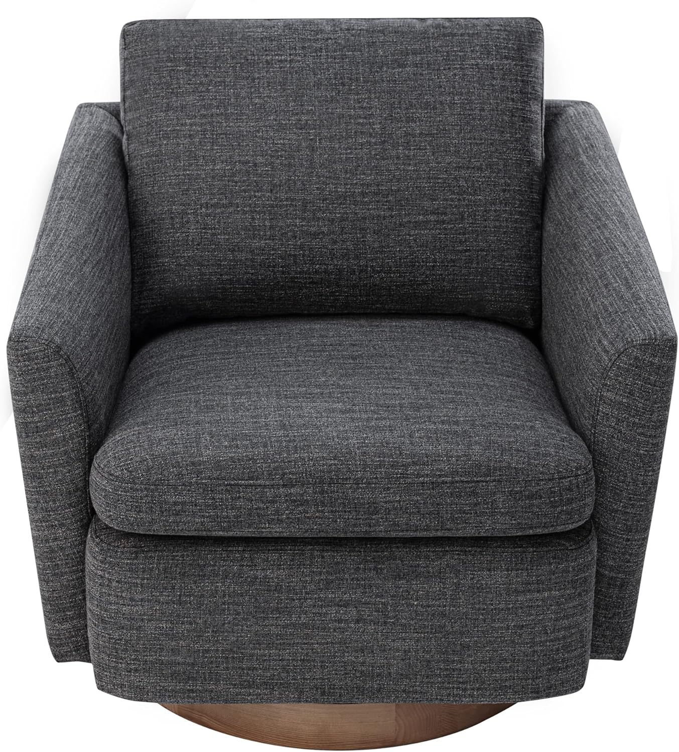 Watson & Whitely Swivel Accent Chairs for Living Room/Bedroom, Modern Armchair in Performance Fabric, Quarry Grey