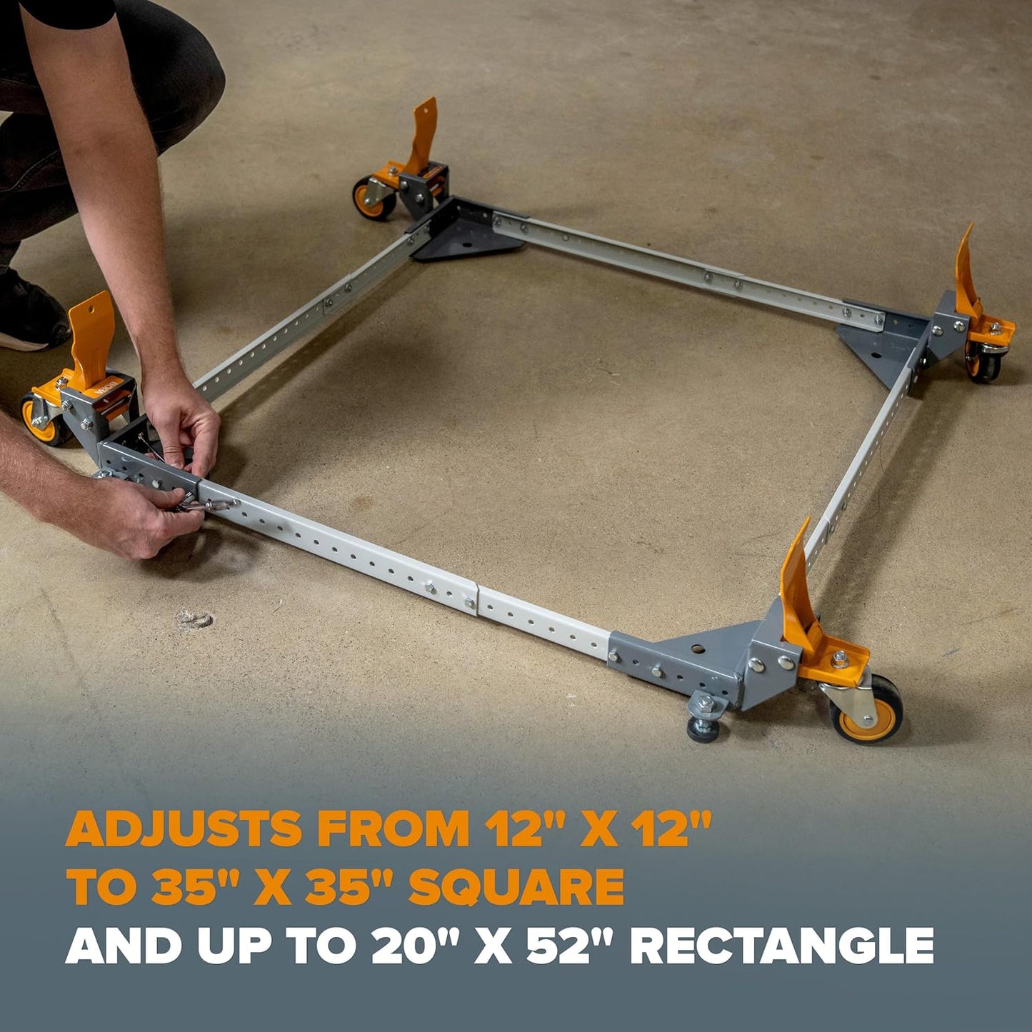 Bora Heavy Duty All-Swivel Mobile Base: 650 Lb Capacity PM-2550