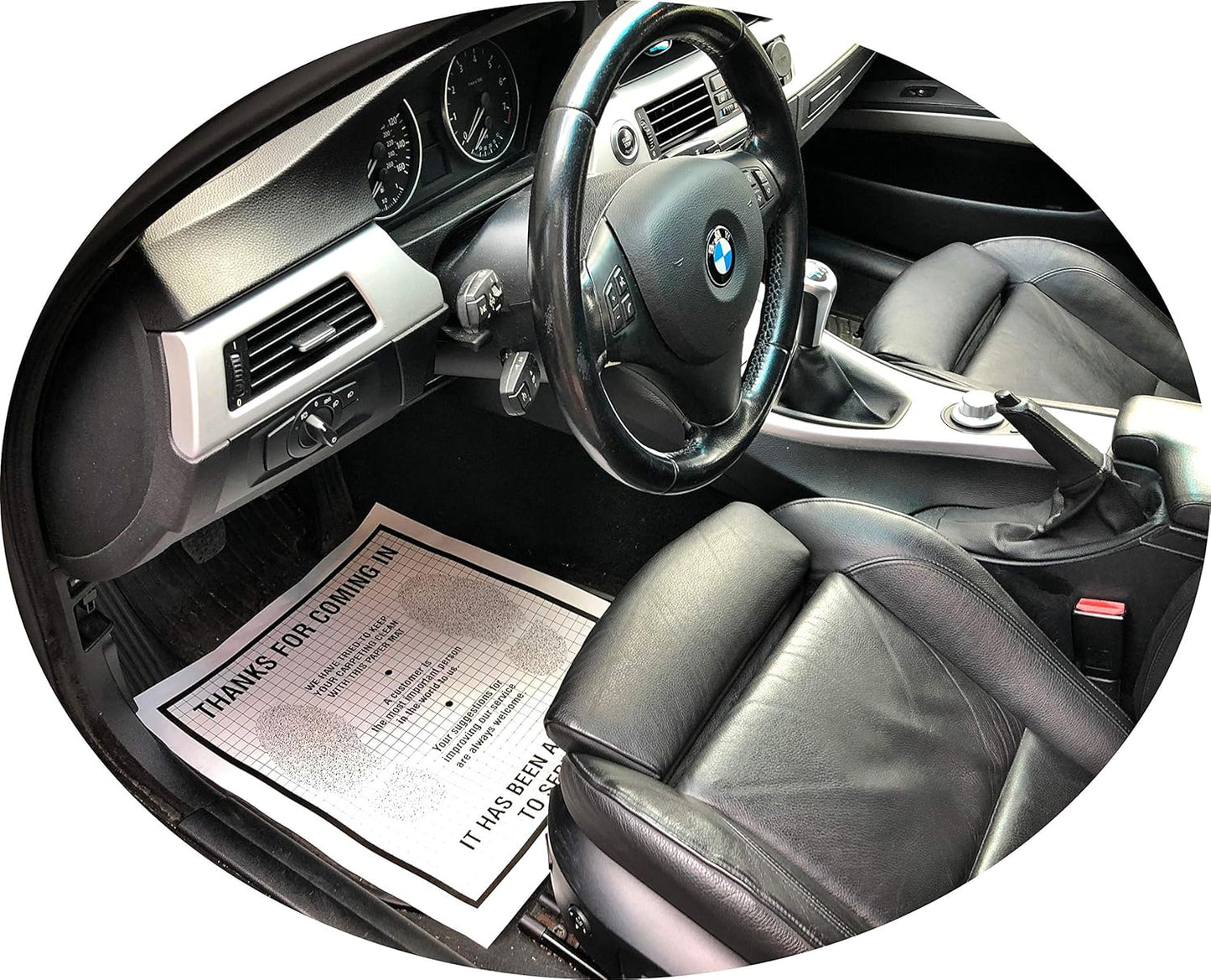 AutoMat Plastic Coated Disposable Paper Automotive Floor Mat (Case of 500)