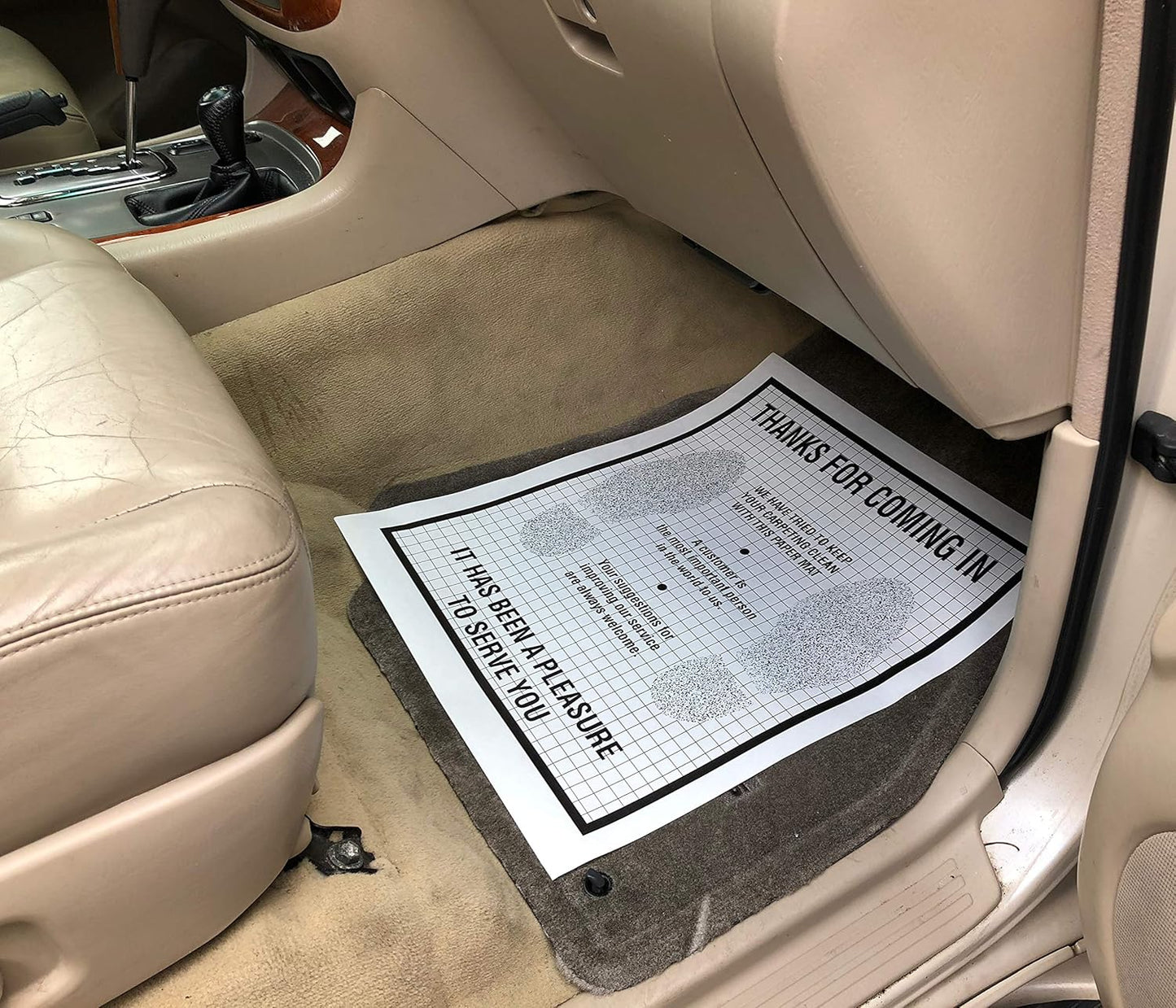AutoMat Plastic Coated Disposable Paper Automotive Floor Mat (Case of 500)