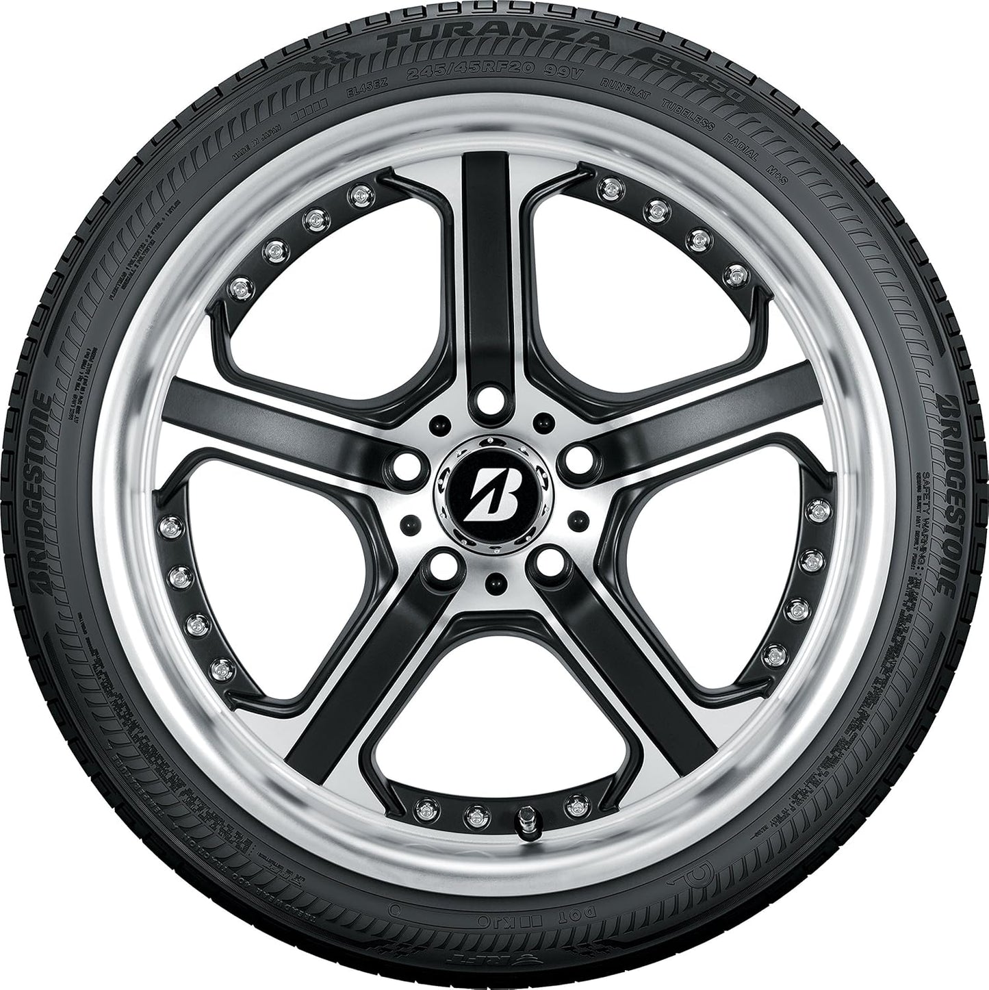 Bridgestone Turanza EL450 Run-Flat Passenger Tire 245/45R19 102 V Extra Load