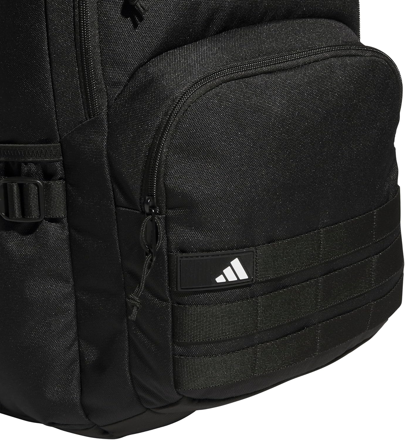 adidas Interval Backpack with Laptop Sleeve, Lightweight Durable Book Bag for Women and Men, Black/White, One Size