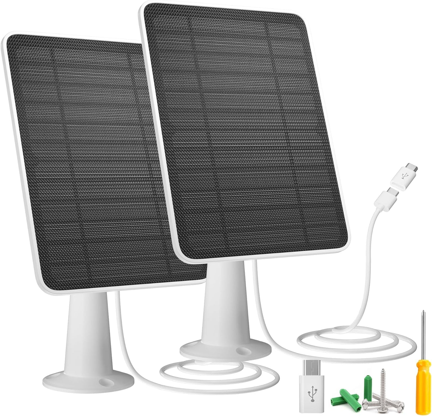 5W Solar Panel Compatible with Blink Outdoor 4(4th Gen)/Blink Outdoor(3rd Gen) XT3 & Blink XT2/XT Camera, Blink Solar Panel Charger with 13.1ft Cable Rubber Plug, IP65 Waterproof, Secure Mount, 4 Pack