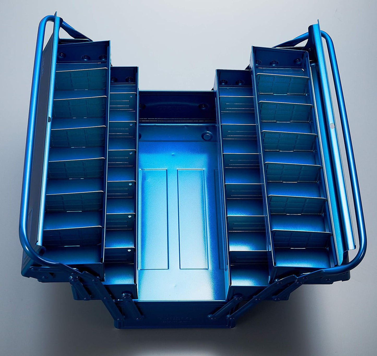 TRUSCO GT-470-B 3-Tier Tool Box, 18.6 x 8.7 x 13.4 inches (472 x 220 x 343 cm), Blue