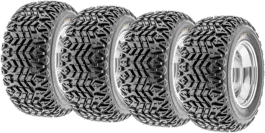 Set of 4 SunF G003 all-terrain 25x10-12 Front & 25x10-12 Rear ATV UTV Golf-Cart Turf Trail Tires, 4 Ply, Rim(s) NOT included