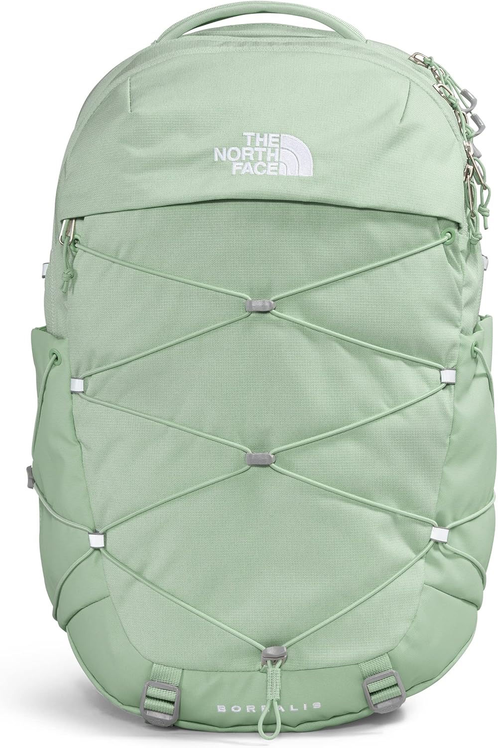 THE NORTH FACE Women's Borealis Luxe Commuter Laptop Backpack, Gardenia White/Burnt Coral Metallic, One Size