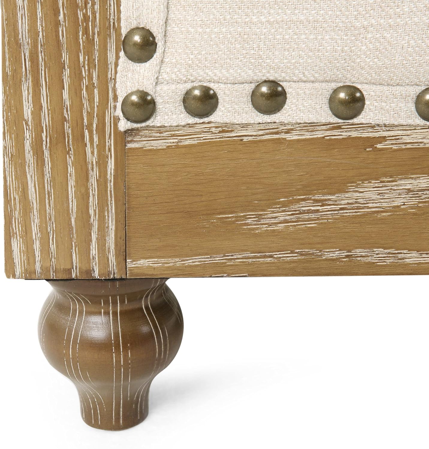 Christopher Knight Home VOLL Club Chair, Medium, Beige + Dark Brown