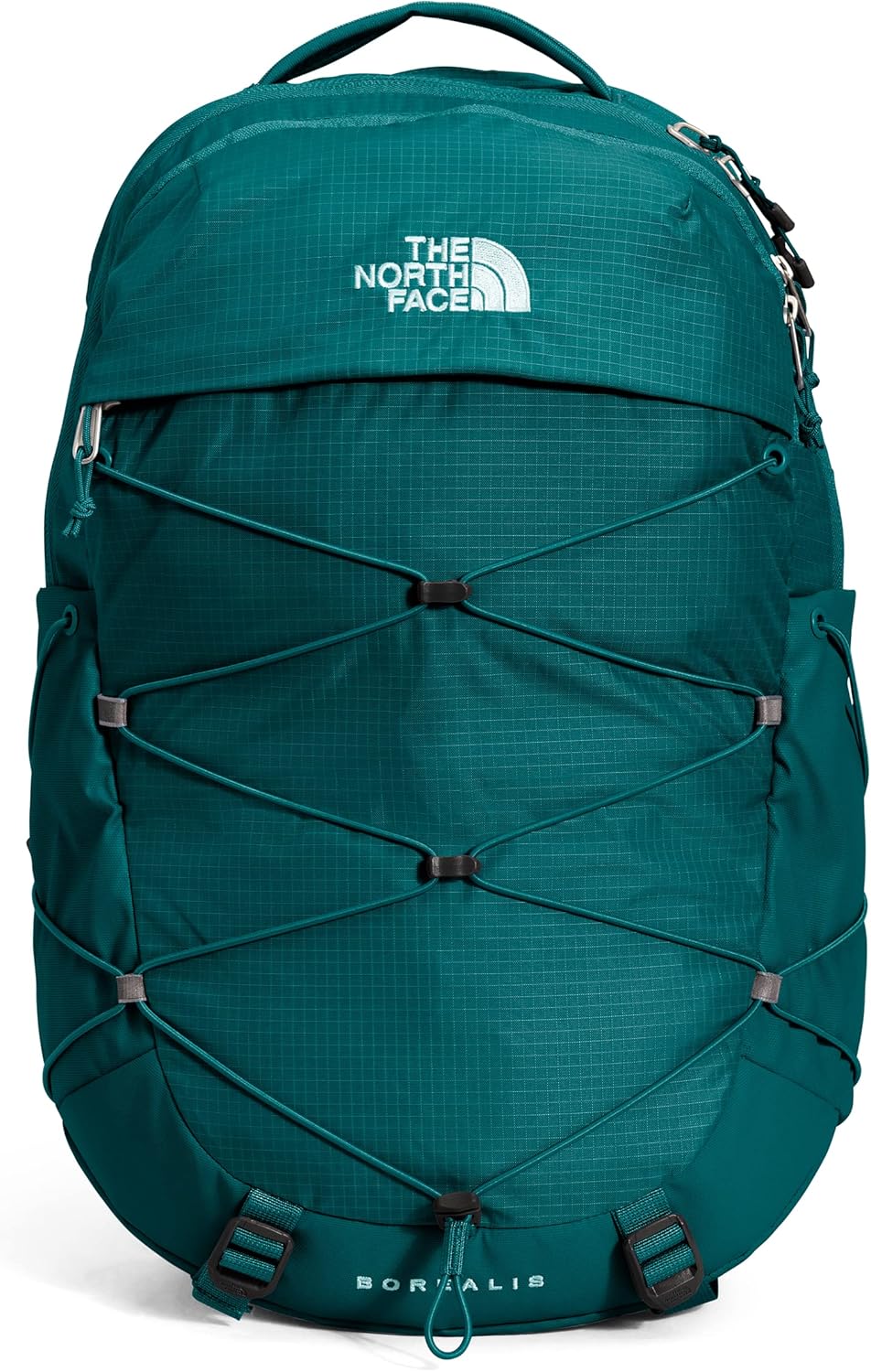 THE NORTH FACE Women's Borealis Luxe Commuter Laptop Backpack, Gardenia White/Burnt Coral Metallic, One Size
