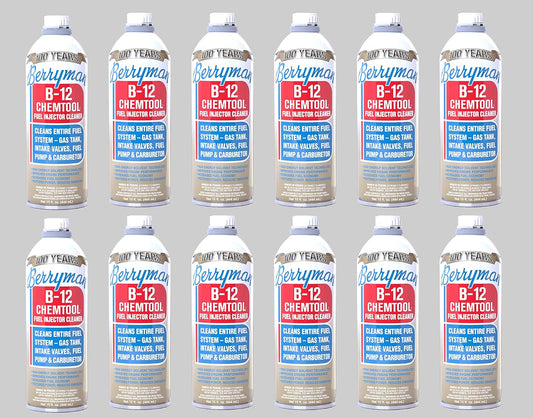 Berryman (0116-12PK) B-12 Chemtool Carburetor/Fuel Treatment and Injector Cleaner - 15 oz., (Pack of 12)