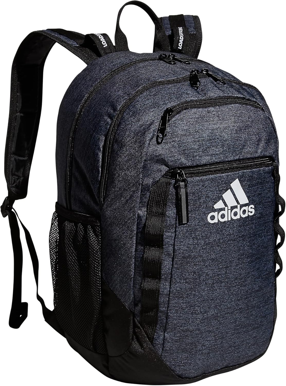 adidas Excel Backpack for Men & Women – Durable Large Athletic Laptop Bag, 7.0/Twill Grey/Grey/Rose Gold, OSFA