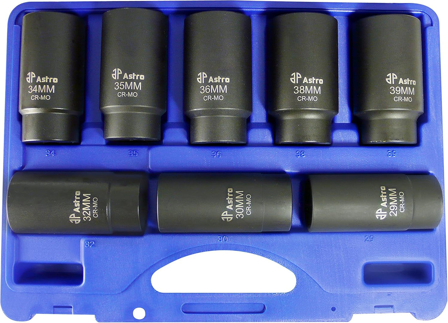 Astro Pneumatic Tool 78868 12-Point Axle Nut Socket Set (8 Piece)