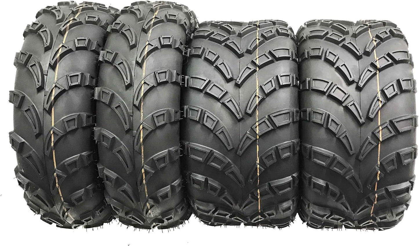 WANDA Set of 4 ATV Tires AT 23x7-10 Front 22x10-10 Rear /6PR- 10261/10260
